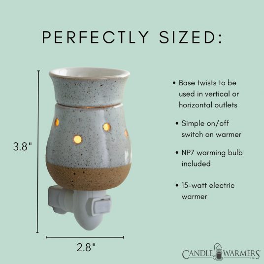 Candle Warmers Etc: Rustic White Pluggable Fragrance Warmer - Image 4