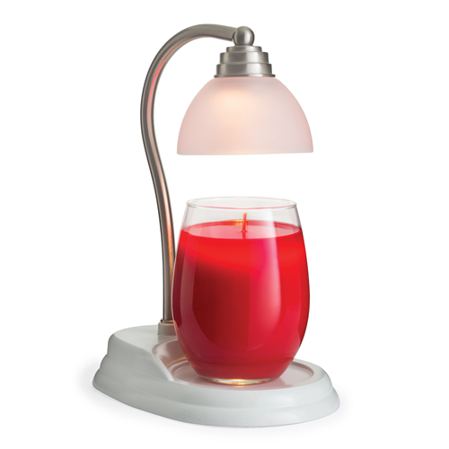 Candle Warmers Etc: White Nickel Aurora Lamp