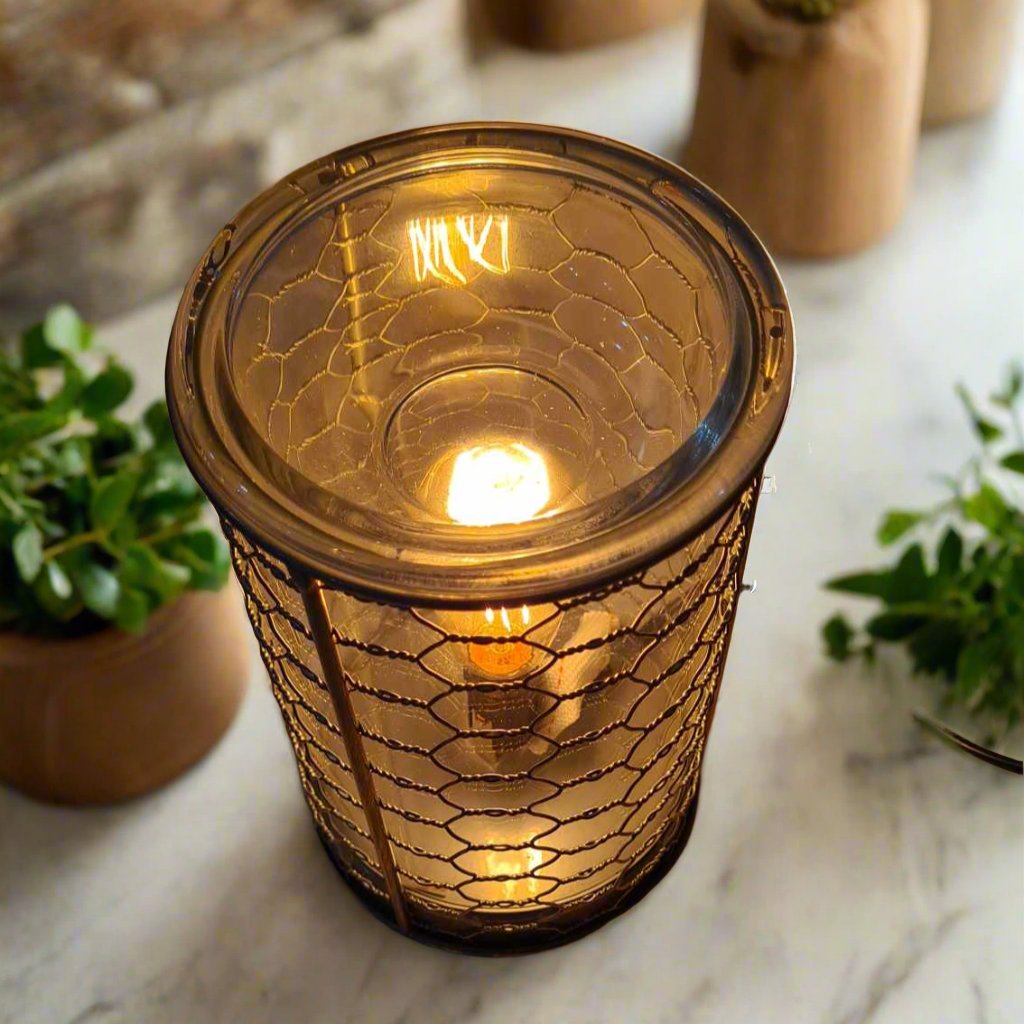 Candle Warmers Etc: Chicken Wire Edison Bulb Illumination Warmer - Image 2