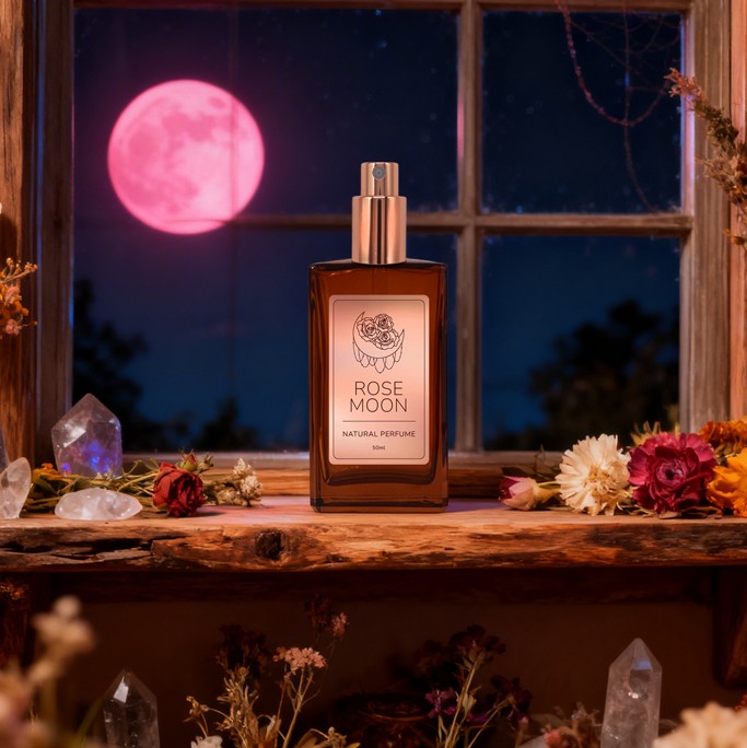 Rose Moon Rising: Rose Moon Natural Perfume - 50ml - Image 3