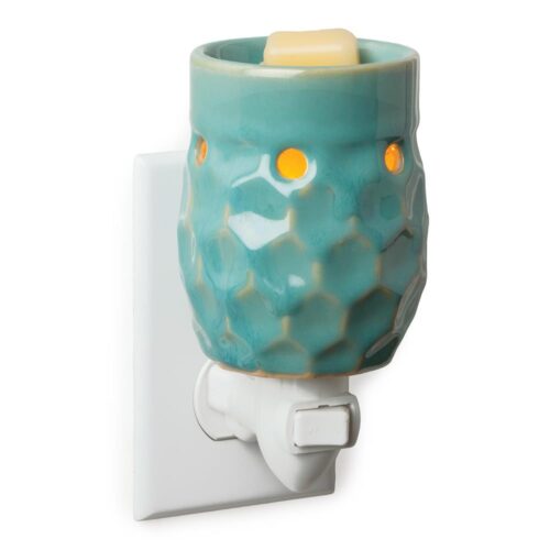 Candle Warmers Etc: Honeycomb Turquoise Pluggable Fragrance Warmer