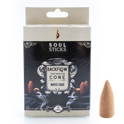 Soul Sticks White Sage Backflow Incense Cones
