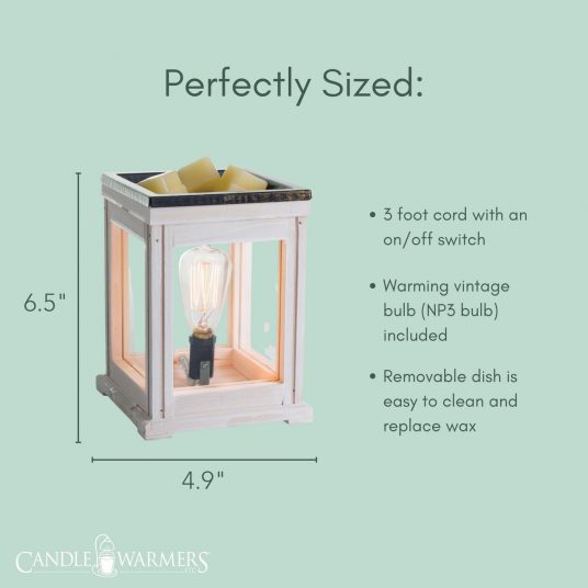 Candle Warmers Etc: Weathered Wood Vintage Bulb Illumination Warmer - Image 4