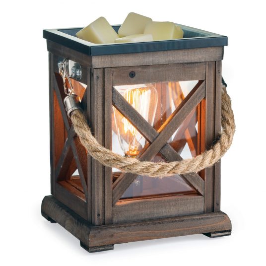 Candle Warmers Etc: Walnut & Rope Vintage Bulb Illumination Warmer