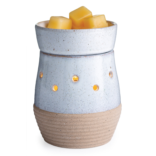 Candle Warmers Etc: Rustic White Illumination Fragrance Warmer