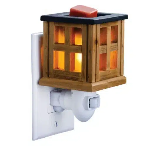 Candle Warmers Etc: Wood Lantern Pluggable Fragrance Warmer
