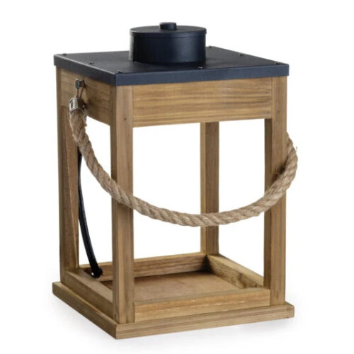 Candle Warmers Etc: Wood & Rope Candle Warmer Lantern